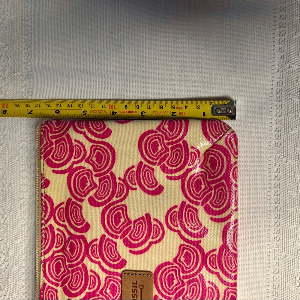 Fossil Y2K Pink-Lavender Cosmetic Bag Key-Per Zip Pouch NWOT - Picture 13 of 15